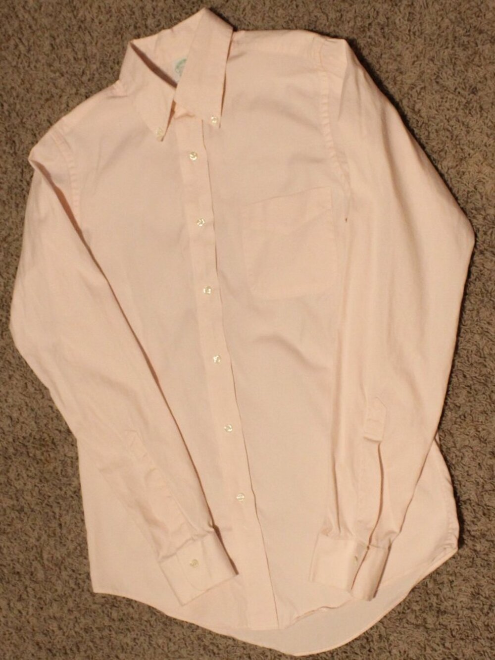 Light Pink Brooks Brothers Classic Men's Dress shirt 15 1/2 36